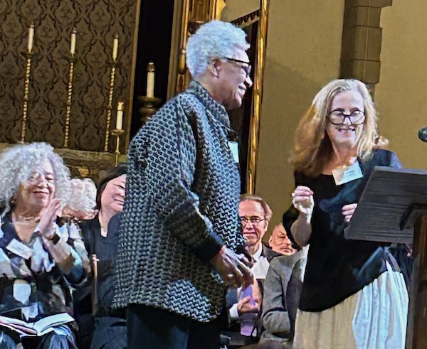 Mona Simpson presenting Nell Painter a 2025 Arts and Letters Award in Literature from the American Academy of Arts and Letters Mona Simpson presenting Nell Painter a 2025 Arts and Letters Award in Literature from the American Academy of Arts and Letters