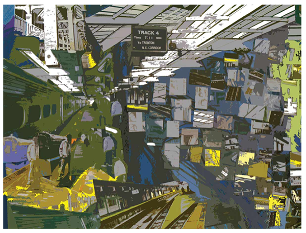 Tribute to transit: collage by Nell Painter Tribute to transit: collage by Nell Painter